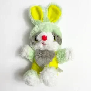 Vintage | Toys | Vintage Yellow Green Gray Colorblock Bunny Rabbit ...